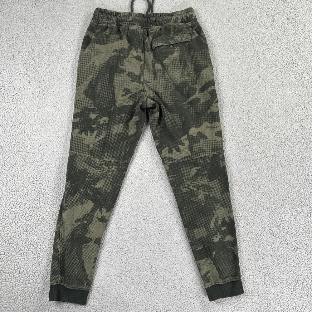Under Armour Sweatpants Men Large Fitted Green Camouflage Joggers Cold Gear
